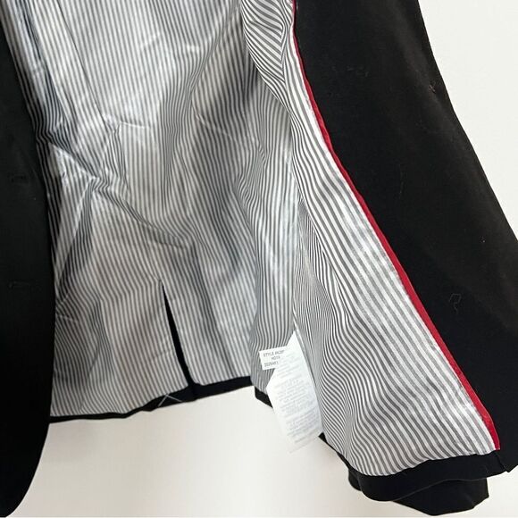 NWT J. Crew Black Label Black Blazer Small Lined Preppy 2 Button Jacket Suit - Picture 8 of 12